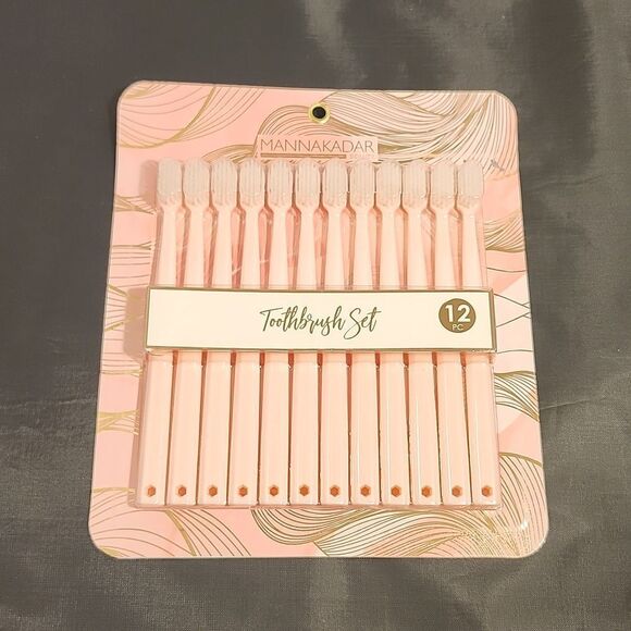 BRAND NEW MANNAKADAR PINK TOO TOOTHBRUSH BRUSH SETS - Picture 3 of 9